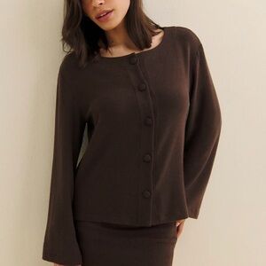 Reformation Button Up Sweater